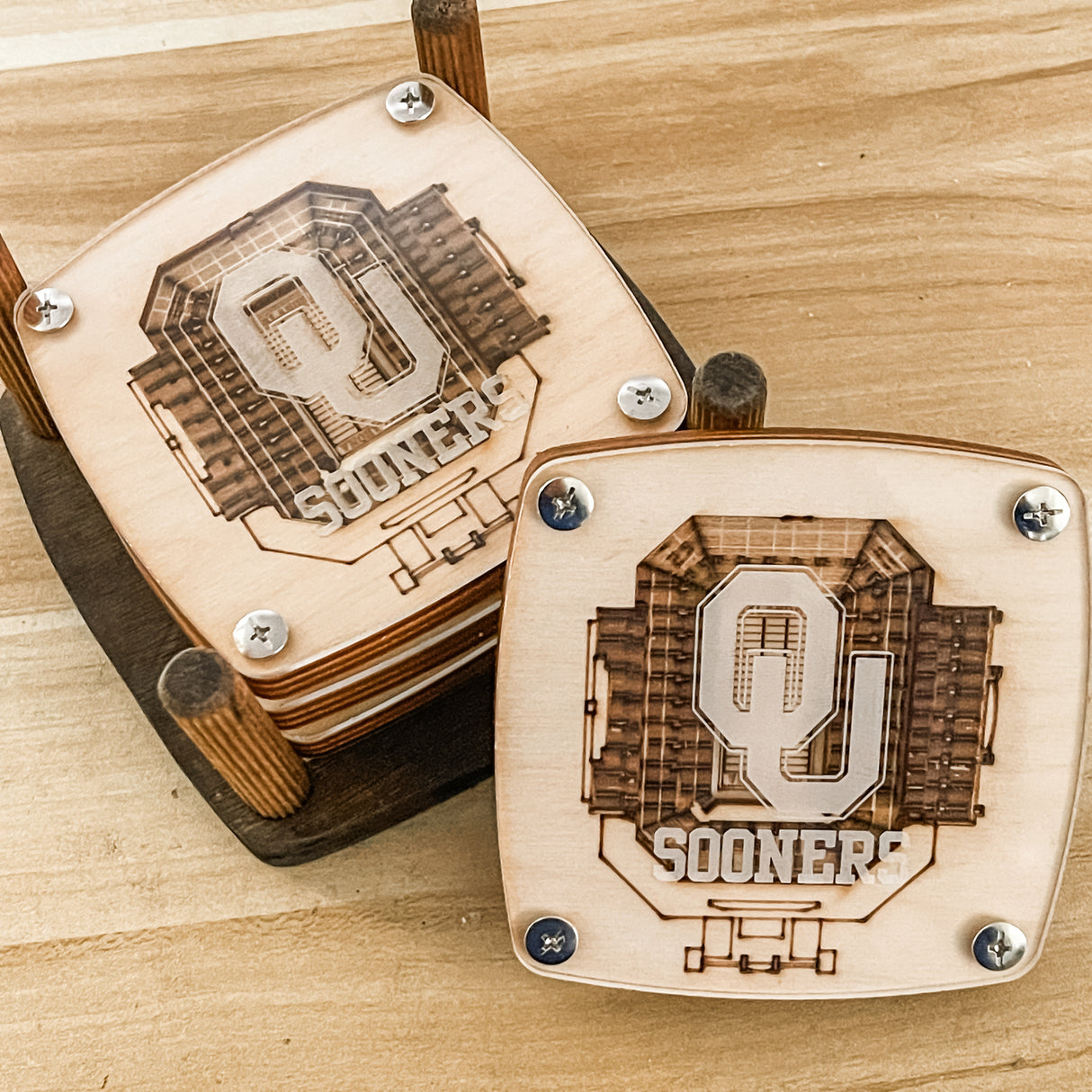 OU Stadium Coaster Set